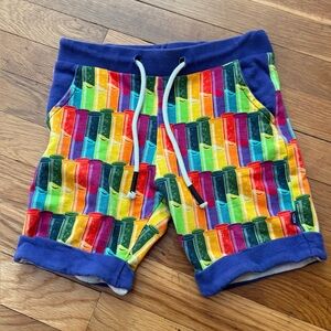 Princess Awesome Boy Wonder 8 Drawstring Cuffed Shorts w/Pockets Test Tube Print